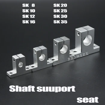 Fierbinte 1 buc SK8 SK10 SK12 SK13 SK16 SK20 SH8A 8mm liniar rulment feroviar arborelui Partea Blocuri de sprijin XYZ Masa CNC 3D printer Parte