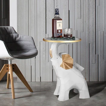 Mare de Rășină Statuie elefant din Plastic Statuie Tava de Cafea, Masă de sufragerie Decor Nordic Creative Cadouri de Lux, Decoratiuni