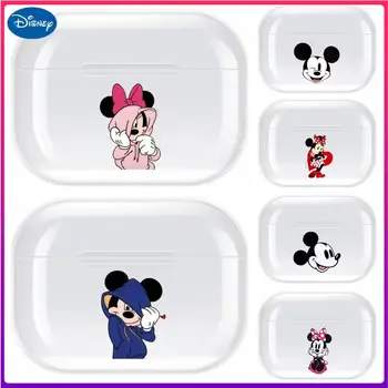 Disney Mickey Mouse Minnie Transparent TPU Caz Pentru Airpods Pro 3 Caz Silicon pentru Căști Accesorii Aer Păstăi 3 Mere Protectiv