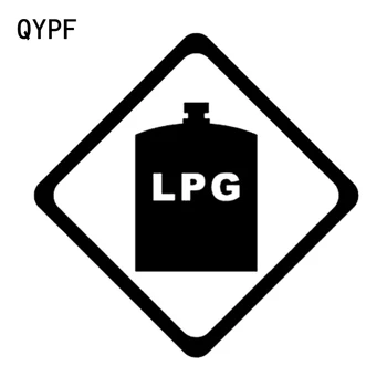 QYPF 12.7CM12.7CM Semn de Avertizare GPL Grafice Masina Autocolant Negru/Argintiu Vinil Decor S9-2374