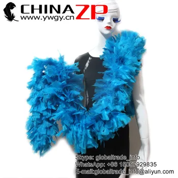 Furnizor CHINAZP Pene Vrac Albastru Turcoaz Turcia Plat Boa 150Grams pentru Brazilia Costume de Carnaval