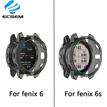 Caz de protecție pentru Garmin fenix 6 6s pro sapphire accesorii ceas cover Tpu material anti-șoc coajă cu praf de acoperire