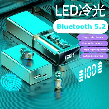 Wireless Căști Bluetooth 5.0 5.2 NOU, Original, TWS Dual Stereo de Reducere a Zgomotului Bass Control Tactil Timp de Așteptare