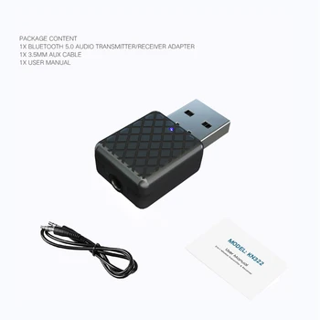 Bluetooth USB-Compatibil 5.0 Transmițător Receptor Mini Stereo AUX RCA USB Jack de 3,5 mm Pentru TV, PC Car Kit Audio Wireless Adapter