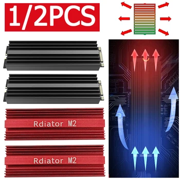 M. 2 SSD NVMe radiator radiator 2280 M2 SSD Hard Disk radiatorul de Aluminiu cu Pad Termic Pentru Desktop PC-ul PCIe, SATA M2 SSD 2280