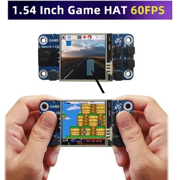 Raspberry Pi 1.54 Inch LCD Touch Screen Joc PĂLĂRIE pentru Raspberry Pi Zero 2 W 3B 4B CM4, Display Touchscreen Mini Consola de jocuri