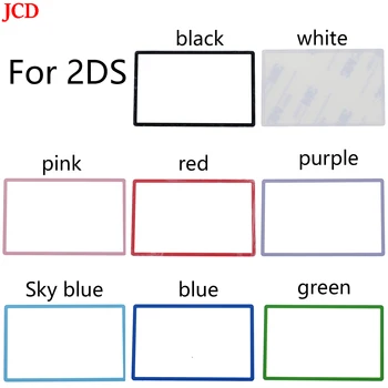 JCD 1 Buc Pentru 2DS Suprafață Oglindă Exterioară Obiectiv Acoperă partea Superioară a Ecranului LCD Fata de Plastic a Ecranului Alb-Negru