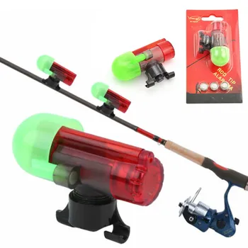 Alarma Pescuit de Noapte cu Led Rod Peștele Mușcă Lumina de Noapte Tijă de Pescuit de Alarmă Senzor de Lumină LED-uri de Semnal Clemă de Blocare Polul Bite Alarm