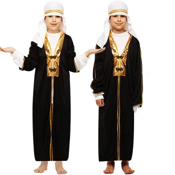 Copii petrecere de Halloween aladdin costume lampa lui aladdin geniu rochie adam fantezie prinț Arab rochie de băiat de carnaval rochie