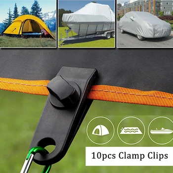 10buc Grele Clemă Clipuri Tent Cort Catarama de Fixare în aer liber Camping Prelată Clemă Tent Cort Baldachin Clemă