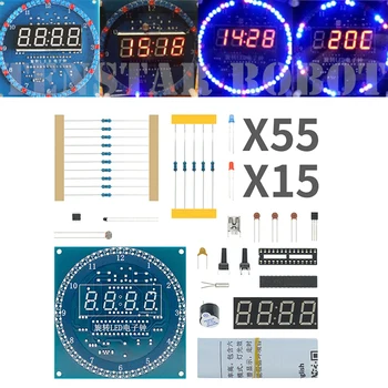 DS1302 de Rotație Afișaj cu LED Alarmă Ceas Electronic Modul DIY KIT LED de Afișare a Temperaturii pentru arduino