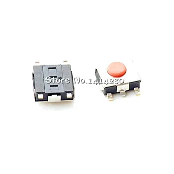 20buc 6*6*2.5 mm 6*6*2.5 H Tact Switch Buton roșu buton reset comutator SMD 5Pins 6.2*6.2*2.5