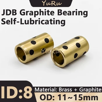 1/5/10BUC JDB Grafit Alamă autolubrifiere Diametru Interior ID-ul de 8mm OD 11~15mm Oilless Bucșă Manșon Rulment Linear