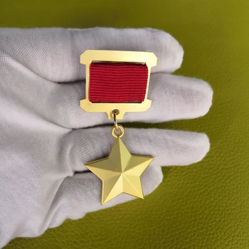 Sovietice medalia de atribuire insigne erou al Uniunii Sovietice stea de aur brosa vintage rare replica CCCP pin al doilea RĂZBOI mondial URSS bijuterii cadou