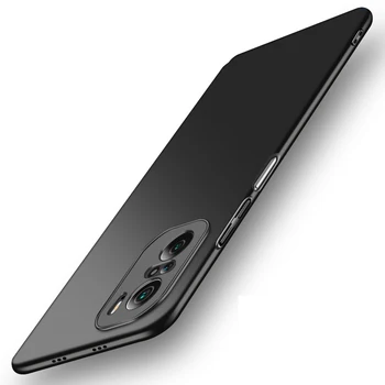 Pentru POCO F3 Caz Slim Hard Piele Mata rezistenta la Socuri Moda Capacul din Spate Caz de Telefon Pentru Xiaomi Pocohone POCO F3