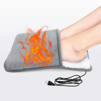 USB Electric Tampon de Încălzire Cald Papuci Cald la Picioare Papuci de Încălzire Mănușă de Iarnă Mână-Picior mai Cald Lavabile de uz Casnic Picior mai Cald