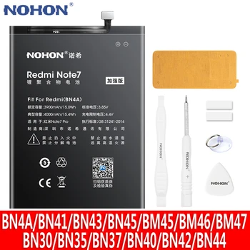 NOHON Baterie Pentru Xiaomi Redmi Nota 7 Pro 5 4 4X 3 Pro 2 3 3X 4A 5 Plus 6 6A Telefon Bateria BN4A BN45 BN43 BN41 BM45 BM46 BM47