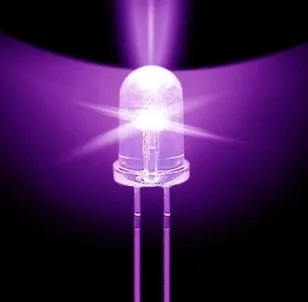 100buc Super Luminoase 5 mm Rotund UV/ Violet Led-Diodă Emițătoare de F5 de lumină LED pentru lumini DIY