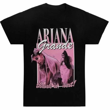 Ariana Grande Mulțumesc U Viitoare Îndulcitor World Tour Negru T Shirt Barbati