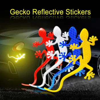 Gecko Styling Auto Autocolant Reflectorizant Noaptea De Conducere Avertizare Marca Auto Corpul Exterior Moda Gecko Deacl Reflector Autocolante