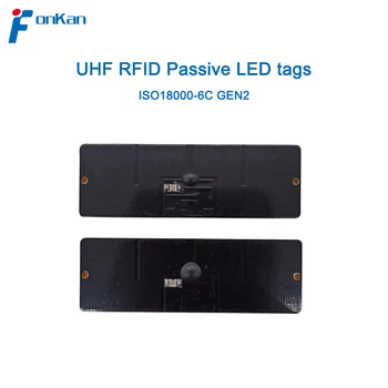 Fonkan UHF RFID Pasiv Eticheta LED Cu Lumina 860-960Mhz ISO18000-6C GEN2 Anti-Metal Pentru Gestiunea Depozitului