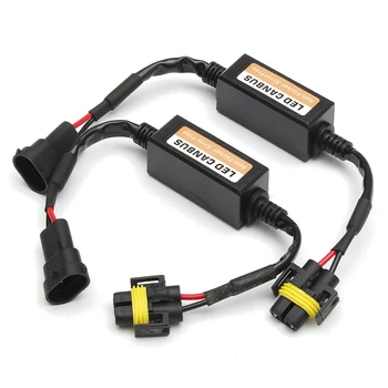 2 buc H11 fara Eroare Canbus Decoder LED-uri Faruri Anti Flicker Rezistor Canceller pentru LED-uri Auto Bec Far Kituri