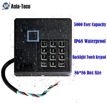 5000 Capacitate de Utilizator lP68 rezistent la apa Fundal de Control al Accesului Mașină de 125Khz RFID Control Acces, Cititor Rfid tastatura