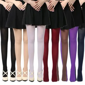 8 Culori de Primavara Femei Toamna cu Picioare Groase Opace Ciorapi Ciorapi Dresuri