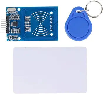 RFID Kit - MF RC522 RF IC Card Modulul Senzorului + S50 Gol Card + Cheie Inel pentru Arduino, Raspberry Pi