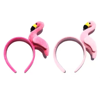 Frumos Flamingo Bentita Cerc Păr Frizură Amuzant Cosplay Bentițe Pălării de Păr Accesorii pentru Carnaval, Cosplay