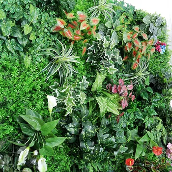 DIY Plastice Artificiale Iarbă Frunze Flori Flores Plante Fals Plante pentru Casa Magazin Grădină Imaginați-vă de Decorare Perete