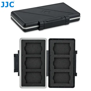 JJC 6 Sloturi pentru Card de Memorie Caz, Titularul Cutie de Depozitare Organizator pentru Card XQD Portofel Keeper Protector pentru Nikon Z6 Z7 D850 D500 D6 D5