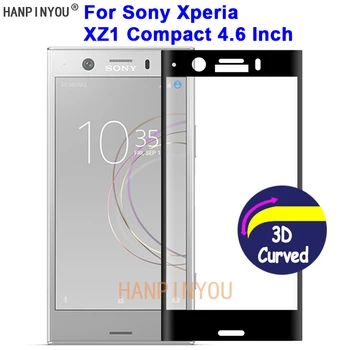 Pentru Sony Xperia XZ1 Compact G8441 9H Duritate 3D Full Cover Slim Monostrat Curbat din Sticla Temperata de Film Protector de Ecran de Paza