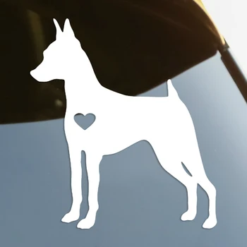 Doberman câine Tăiat Mor de Vinil Decal Autocolant Auto Impermeabila Auto Decoruri pe caroserie Bara Spate Geam Laptop alege dimensiunea #S60147