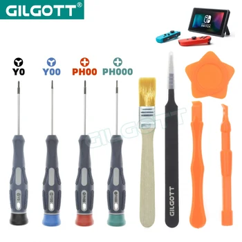 GILGOTT 9PCS/set Demontați Magnetic Șurubelniță Instrumente Kit pentru Nintendo Comutator Lite GBM GBA SP, DS DSL DSi noi 2DS, 3DS XL WII U