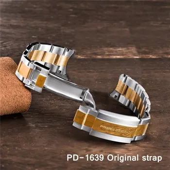 2022 PAGANI DESIGN original, curea de Aur PD-1639 model din oțel inoxidabil curea 21mm de Moda de Lux