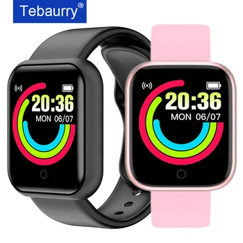 Tebaurry Y68 Ceas Inteligent Bărbați Femei Fitness Tracker Sport Smartwatch D20 Monitor de Ritm Cardiac Bluetooth Ceas pentru IOS Android