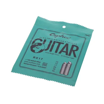 RX17 Chitara Electrica, Siruri de caractere (.010-.046) 8% Nichel Aliaj de Înaltă Calitate, Durabil Guitar String Set Chitara Parte & Accesorii