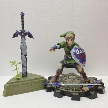 The Legend of Zelda Figura Sabia spre Cer link Master Sword Acțiune Figura Model de Păpușă Jucărie Cadou 26cm