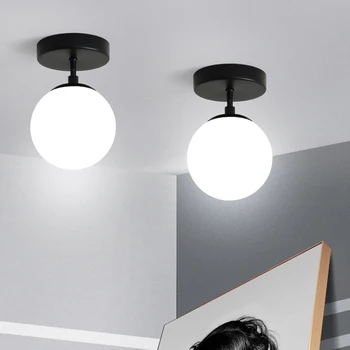Stil Modern E27 LED Lămpi de Perete Nordic Mingea Lumini de Perete pentru Hol, Dormitor Noptieră Lampa de Perete Sconc Fabrica de vânzări directe