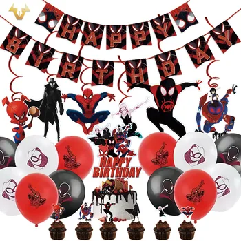 Marvel Avengers Spiderman Venin Banner Tort Fân Balon Latex Ziua Decor Petrecere Copil De Dus Rechizite Jucarii Copii