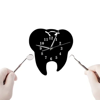 Suprafață Oglindă Dentară Stomatologie Ceas De Perete Clinica Stomatologica Birou Decorative Ceas Chirurg Dentar A Dintilor Cadou Pentru Dentist