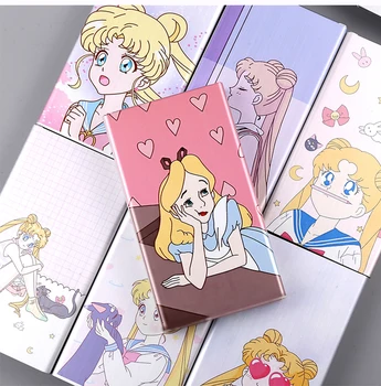 9 stiluri Fată Frumoasă Ultra Subțire de Moda Țigară Caz Slider din Aliaj de Aluminiu Cutie de Țigară anime Jucării fata Cadou