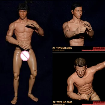Zctoys S005 1/6 Scară De Sex Masculin Corpul Musculos Model Kung Fu Corp Umeri Înguste Construi Pentru 12