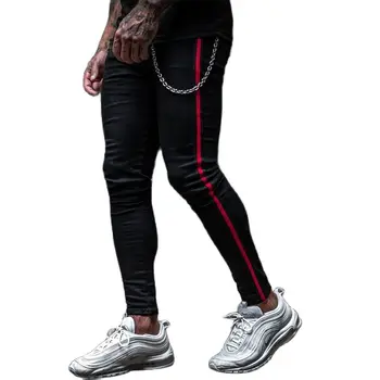 2022 Nou Blugi Barbati Moda de Vara Negru Jambiere Înaltă Calitate Bumbac Stretch Slim Creion Pantaloni Casual Sport Îmbrăcăminte pentru Bărbați